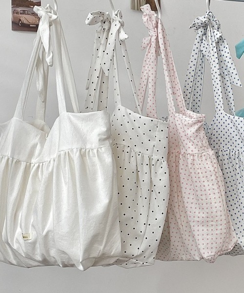 セール】【2026春夏新作】リボンショルダーボリュームギャザートート