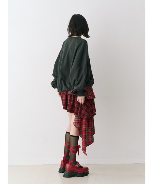 jouetie(ジュエティ)の「DOGプリントプルオーバー スウェット 春服 犬(スウェット・レディース・グレー/ブラック/グリーン・MEDIUM)」の20枚目の写真