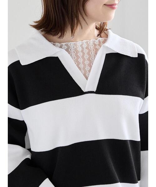 Te chichi（テチチ）の「ラガーニット《2026 spring catalog item》（ニット/セーター・レディース・ネイビー/その他・F）」の13枚目の写真