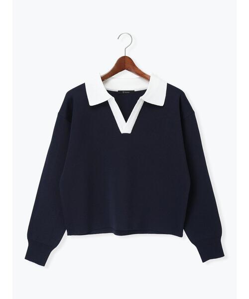 Te chichi（テチチ）の「ラガーニット《2026 spring catalog item》（ニット/セーター・レディース・ネイビー/その他・F）」の16枚目の写真