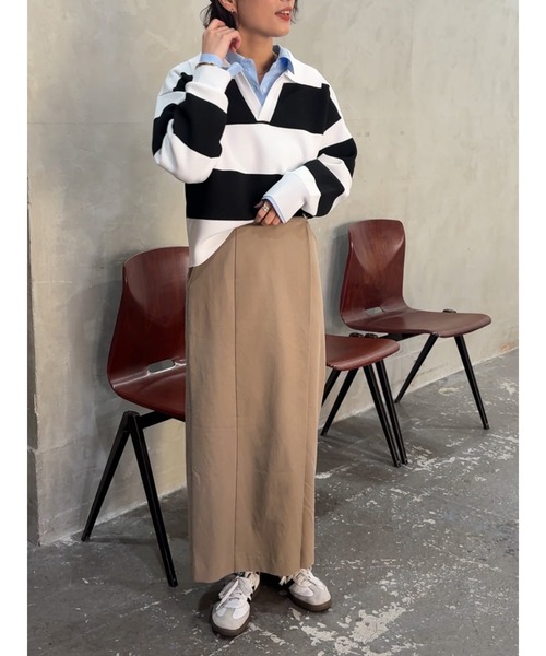 Te chichi（テチチ）の「ラガーニット《2026 spring catalog item》（ニット/セーター・レディース・ネイビー/その他・F）」の9枚目の写真