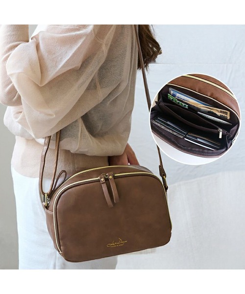 LIZDAYS(リズデイズ)の「LIZDAYS FAKE LEATHER WALLET BAG(ショルダーバッグ・レディース・グレイッシュベージュ/ブラック/キャメル・FREE)」の13枚目の写真