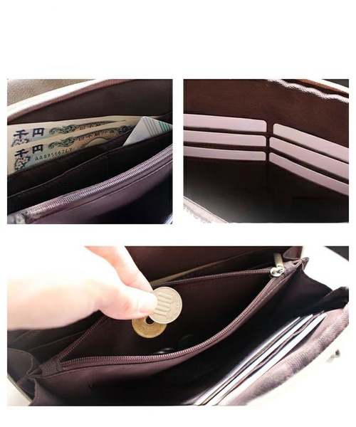 LIZDAYS(リズデイズ)の「LIZDAYS FAKE LEATHER WALLET BAG(ショルダーバッグ・レディース・グレイッシュベージュ/ブラック/キャメル・FREE)」の16枚目の写真