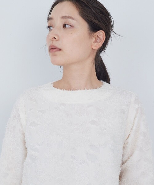ADIEU TRISTESSE（アデュートリステス）の「フラワージャカードブラウス（シャツ/ブラウス・レディース・オフホワイト/ブラック・38）」の16枚目の写真