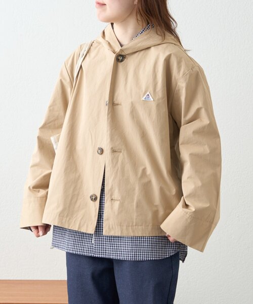 GEVACO（ゲバコ）の「【GEVACO】フーディジャケット（ブルゾン・レディース・グリーン/ベージュ・MEDIUM/LARGE）」の6枚目の写真