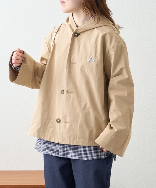 GEVACO（ゲバコ）の「【GEVACO】フーディジャケット（ブルゾン・レディース・グリーン/ベージュ・MEDIUM/LARGE）」の7枚目の写真