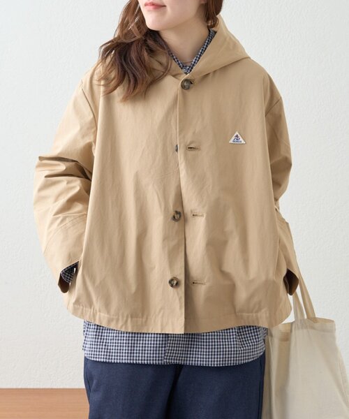 GEVACO（ゲバコ）の「【GEVACO】フーディジャケット（ブルゾン・レディース・グリーン/ベージュ・MEDIUM/LARGE）」の8枚目の写真