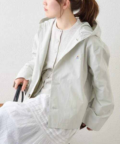 GEVACO（ゲバコ）の「【GEVACO】フーディジャケット（ブルゾン・レディース・グリーン/ベージュ・MEDIUM/LARGE）」の11枚目の写真