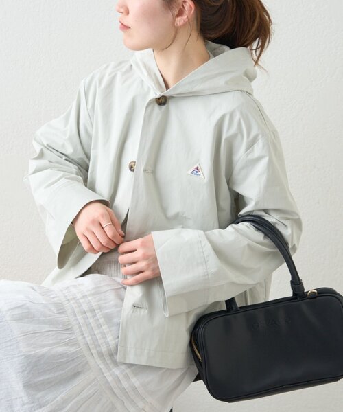 GEVACO（ゲバコ）の「【GEVACO】フーディジャケット（ブルゾン・レディース・グリーン/ベージュ・MEDIUM/LARGE）」の12枚目の写真