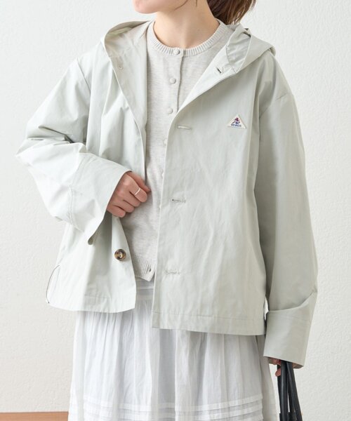 GEVACO（ゲバコ）の「【GEVACO】フーディジャケット（ブルゾン・レディース・グリーン/ベージュ・MEDIUM/LARGE）」の13枚目の写真