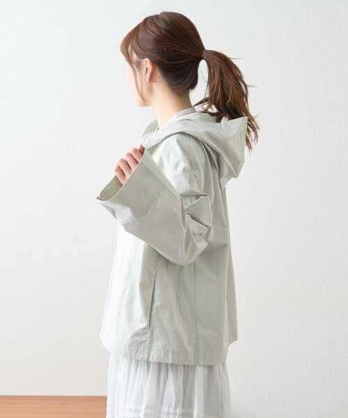 GEVACO（ゲバコ）の「【GEVACO】フーディジャケット（ブルゾン・レディース・グリーン/ベージュ・MEDIUM/LARGE）」の14枚目の写真