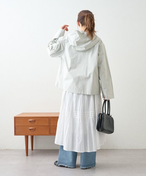 GEVACO（ゲバコ）の「【GEVACO】フーディジャケット（ブルゾン・レディース・グリーン/ベージュ・MEDIUM/LARGE）」の20枚目の写真