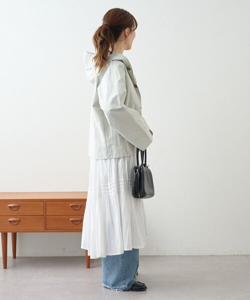 GEVACO（ゲバコ）の「【GEVACO】フーディジャケット（ブルゾン・レディース・グリーン/ベージュ・MEDIUM/LARGE）」の21枚目の写真