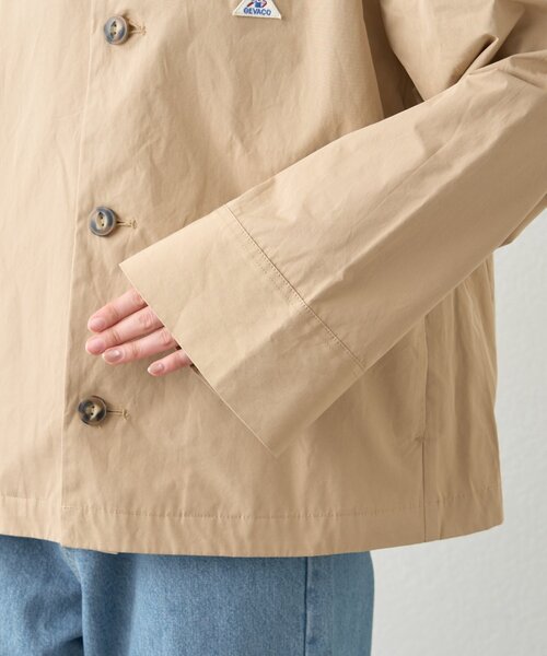 GEVACO（ゲバコ）の「【GEVACO】フーディジャケット（ブルゾン・レディース・グリーン/ベージュ・MEDIUM/LARGE）」の3枚目の写真