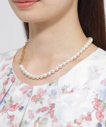 Paul Stuart（ポールスチュアート）の「【eclat/Nikkei Magazine掲載】チェーンパールネックレス（ネックレス）」