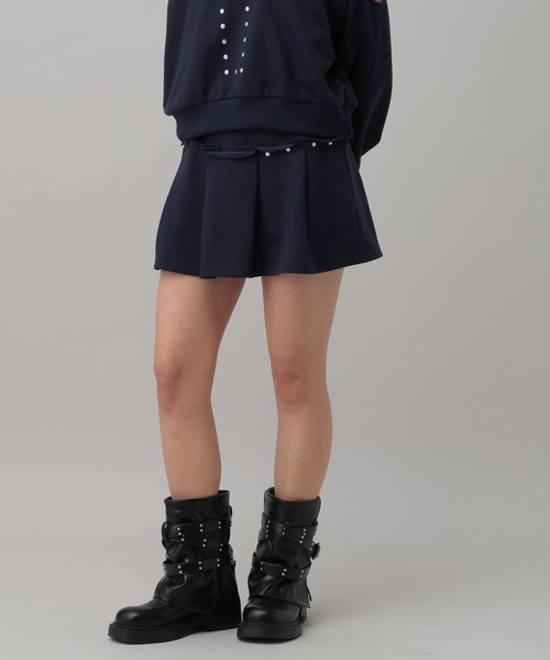 3.3 Field Trip （3.3フィールドトリップ）の「3.3 Field Trip／プリーツスカート（インパン付き・裏毛）（スカート・レディース・グレー/ネイビー/ブラック・FREE）」の12枚目の写真