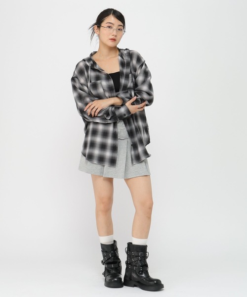 3.3 Field Trip （3.3フィールドトリップ）の「3.3 Field Trip／プリーツスカート（インパン付き・裏毛）（スカート・レディース・グレー/ネイビー/ブラック・FREE）」の15枚目の写真