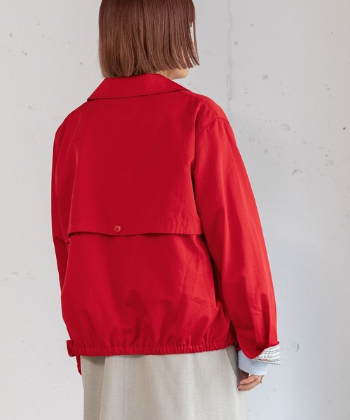 POU DOU DOU（プードゥドゥ）の「HRUプリントスイングトップ（その他アウター・レディース・レッド/ネイビー/ベージュ・3）」の6枚目の写真