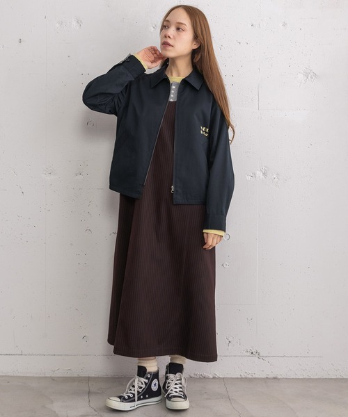 POU DOU DOU（プードゥドゥ）の「HRUプリントスイングトップ（その他アウター・レディース・レッド/ネイビー/ベージュ・3）」の7枚目の写真