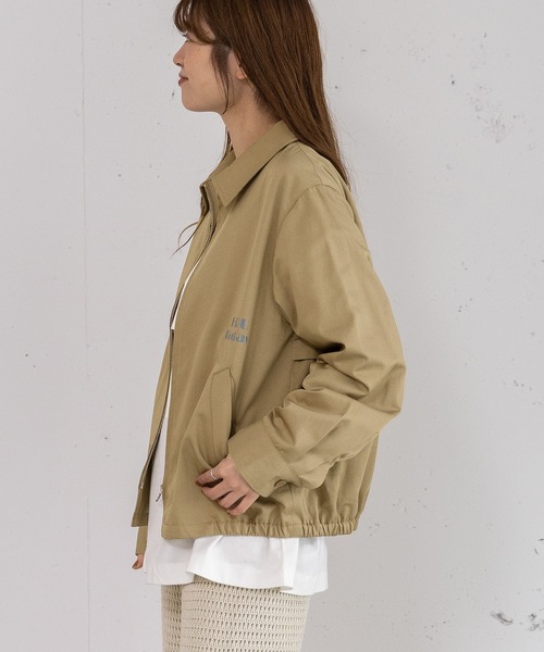 POU DOU DOU（プードゥドゥ）の「HRUプリントスイングトップ（その他アウター・レディース・レッド/ネイビー/ベージュ・3）」の20枚目の写真