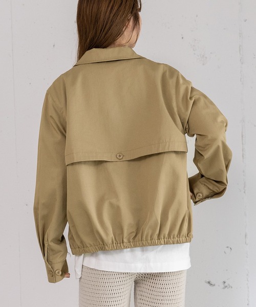 POU DOU DOU（プードゥドゥ）の「HRUプリントスイングトップ（その他アウター・レディース・レッド/ネイビー/ベージュ・3）」の21枚目の写真