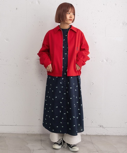 POU DOU DOU（プードゥドゥ）の「HRUプリントスイングトップ（その他アウター・レディース・レッド/ネイビー/ベージュ・3）」の22枚目の写真