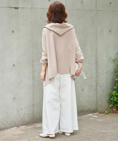 SLOBE IENA(スローブイエナ)の「《WEB限定》ニットフーディーカーディガン(カーディガン/ボレロ・レディース・ベージュ/ブラック・FREE)」の22枚目の写真