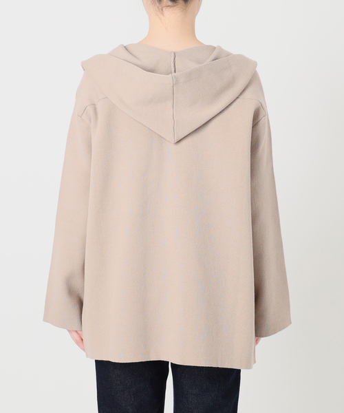 SLOBE IENA(スローブイエナ)の「《WEB限定》ニットフーディーカーディガン(カーディガン/ボレロ・レディース・ベージュ/ブラック・FREE)」の11枚目の写真