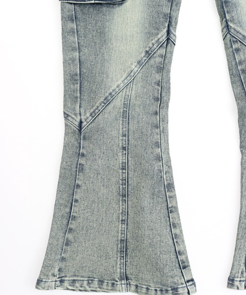 ANAP GｉRL（アナップガール）の「カーゴフレアパンツ（その他パンツ・キッズ・ブラック/ライトブルー・M/S/XS）」の8枚目の写真