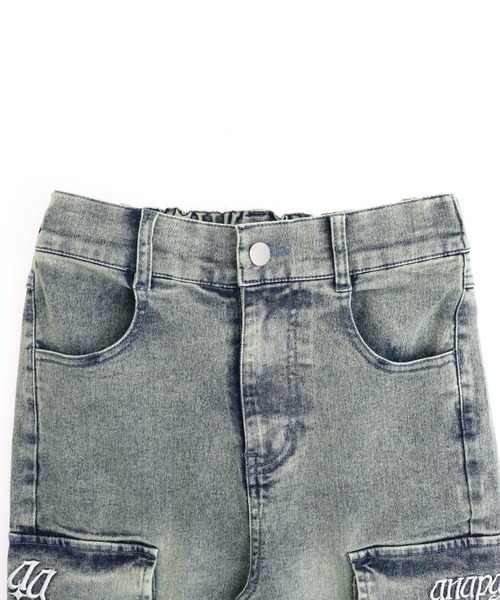 ANAP GｉRL（アナップガール）の「カーゴフレアパンツ（その他パンツ・キッズ・ブラック/ライトブルー・M/S/XS）」の17枚目の写真