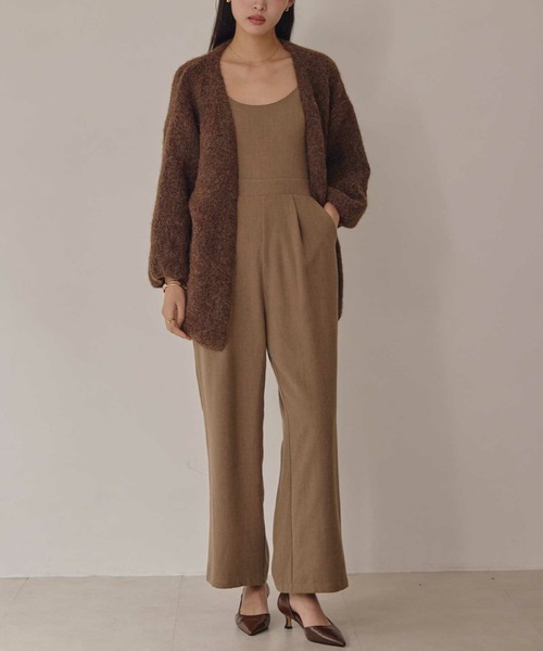 ACYM（アシーム）の「ルーズシルエットニットカーディガン（カーディガン/ボレロ・レディース・アイボリー/ブラウン・FREE）」の6枚目の写真