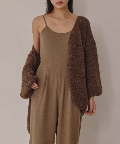 ACYM（アシーム）の「ルーズシルエットニットカーディガン（カーディガン/ボレロ・レディース・アイボリー/ブラウン・FREE）」の9枚目の写真