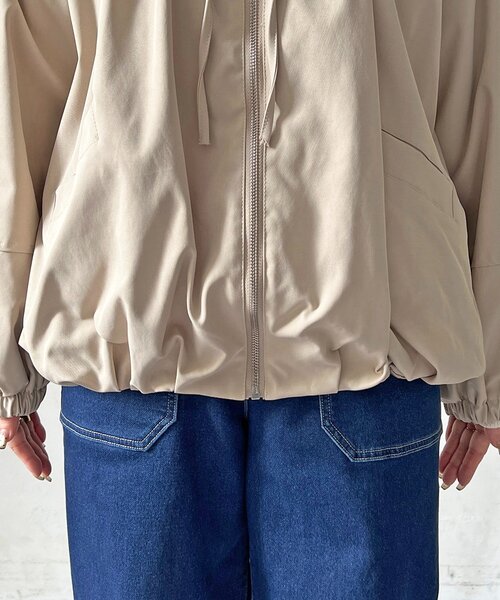 un dix cors（アンディコール）の「ギャザーネックブルゾン（ブルゾン・レディース・ベージュ/ブラック/ネイビー・FREE）」の19枚目の写真