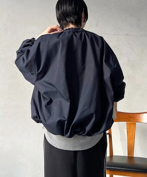 un dix cors（アンディコール）の「ギャザーネックブルゾン（ブルゾン・レディース・ベージュ/ブラック/ネイビー・FREE）」の13枚目の写真