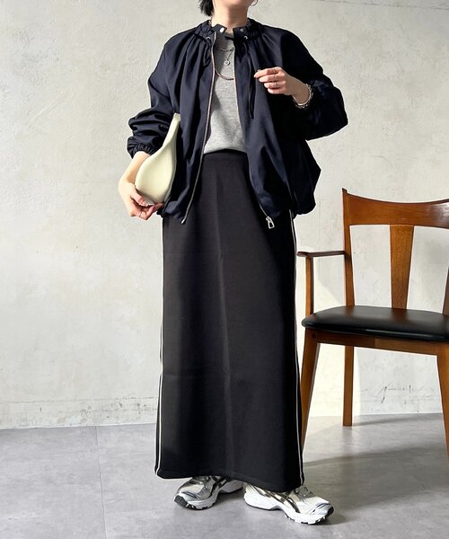 un dix cors（アンディコール）の「ギャザーネックブルゾン（ブルゾン・レディース・ベージュ/ブラック/ネイビー・FREE）」の14枚目の写真