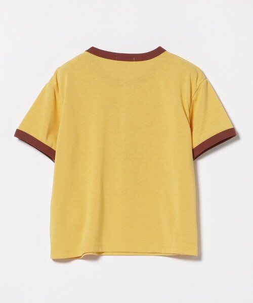 BEAMS mini（ビームスミニ）の「リンガープリントTシャツ 2026SS（90～130cm）（Tシャツ/カットソー・キッズ・イエロー系その他5/オフホワイト・110/90/100/120/130）」の4枚目の写真
