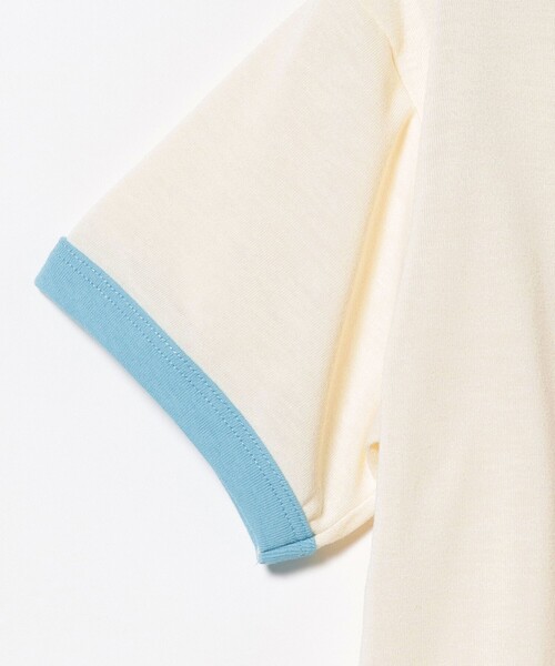 BEAMS mini（ビームスミニ）の「リンガープリントTシャツ 2026SS（90～130cm）（Tシャツ/カットソー・キッズ・イエロー系その他5/オフホワイト・110/90/100/120/130）」の9枚目の写真