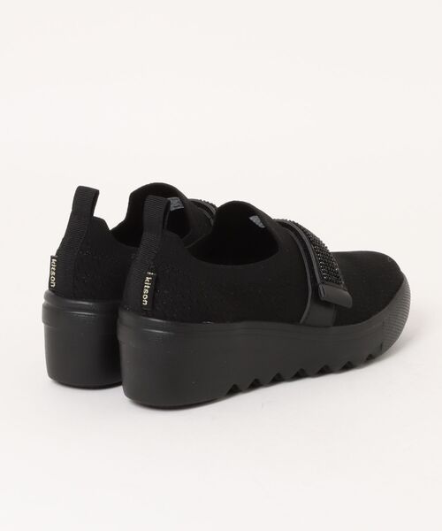 kitson(キットソン)の「【LA kitson】キラキラ ウエッジスニーカー(スニーカー・レディース・ブラック×ブラック/グレー/ベージュ・L/M/S/LL)」の4枚目の写真