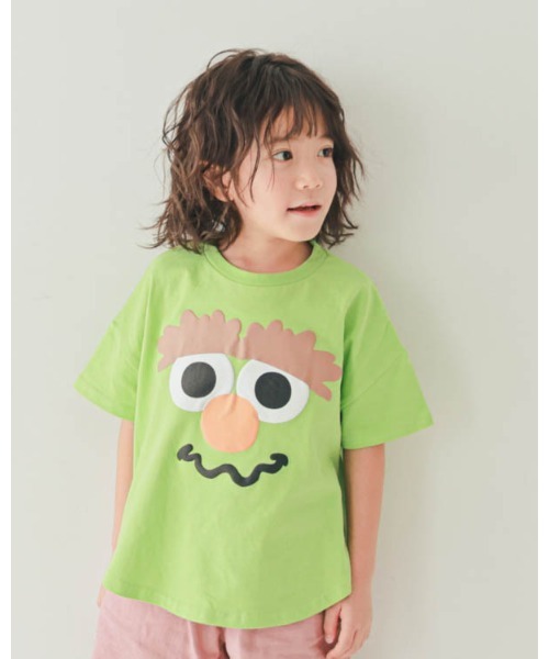 nicohrat（ニコフラート）の「ニコフラート モンスターなりきり Tシャツ（Tシャツ/カットソー・キッズ・イエロー/ピンク/グリーン/レッド/サックスブルー・90cm/100cm/110cm/120cm/130cm/140cm）」の6枚目の写真