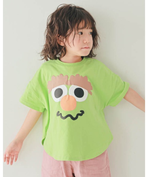 nicohrat（ニコフラート）の「ニコフラート モンスターなりきり Tシャツ（Tシャツ/カットソー・キッズ・イエロー/ピンク/グリーン/レッド/サックスブルー・90cm/100cm/110cm/120cm/130cm/140cm）」の7枚目の写真