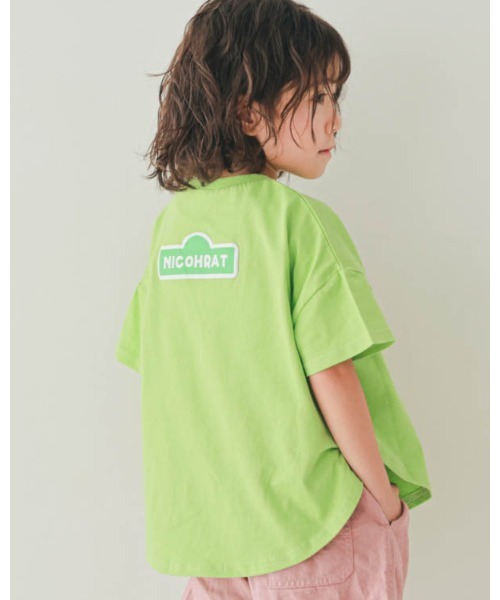 nicohrat（ニコフラート）の「ニコフラート モンスターなりきり Tシャツ（Tシャツ/カットソー・キッズ・イエロー/ピンク/グリーン/レッド/サックスブルー・90cm/100cm/110cm/120cm/130cm/140cm）」の8枚目の写真