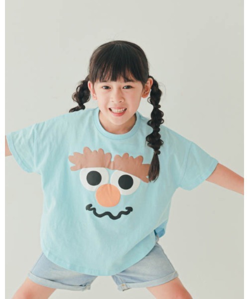 nicohrat（ニコフラート）の「ニコフラート モンスターなりきり Tシャツ（Tシャツ/カットソー・キッズ・イエロー/ピンク/グリーン/レッド/サックスブルー・90cm/100cm/110cm/120cm/130cm/140cm）」の9枚目の写真