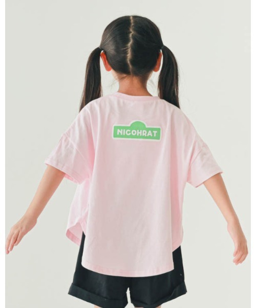 nicohrat（ニコフラート）の「ニコフラート モンスターなりきり Tシャツ（Tシャツ/カットソー・キッズ・イエロー/ピンク/グリーン/レッド/サックスブルー・90cm/100cm/110cm/120cm/130cm/140cm）」の16枚目の写真