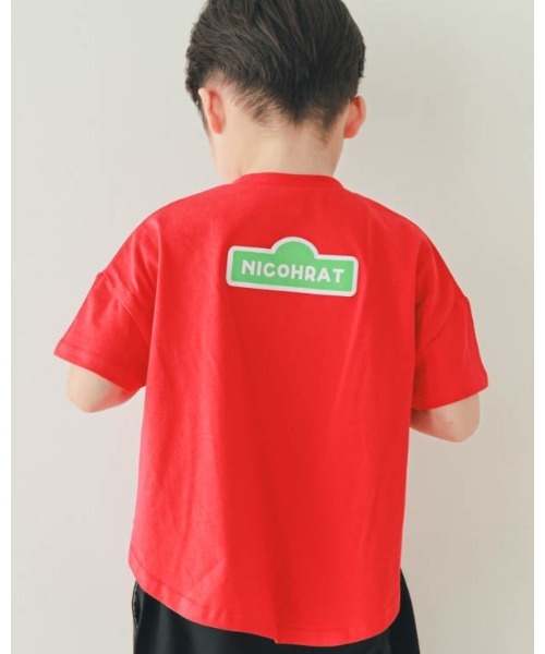 nicohrat（ニコフラート）の「ニコフラート モンスターなりきり Tシャツ（Tシャツ/カットソー・キッズ・イエロー/ピンク/グリーン/レッド/サックスブルー・90cm/100cm/110cm/120cm/130cm/140cm）」の18枚目の写真