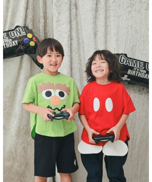 nicohrat（ニコフラート）の「ニコフラート モンスターなりきり Tシャツ（Tシャツ/カットソー・キッズ・イエロー/ピンク/グリーン/レッド/サックスブルー・90cm/100cm/110cm/120cm/130cm/140cm）」の19枚目の写真