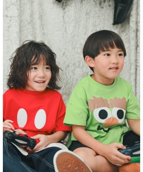 nicohrat（ニコフラート）の「ニコフラート モンスターなりきり Tシャツ（Tシャツ/カットソー・キッズ・イエロー/ピンク/グリーン/レッド/サックスブルー・90cm/100cm/110cm/120cm/130cm/140cm）」の20枚目の写真