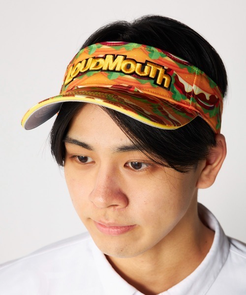 Loudmouth(ラウドマウス)の「LOUDMOUTH/ラウドマウス ゴルフウェア 総柄 ロゴ 刺繍 軽量 サンバイザー(サンバイザー・メンズ・その他3/その他2/その他1/その他4/その他・FREE)」の4枚目の写真