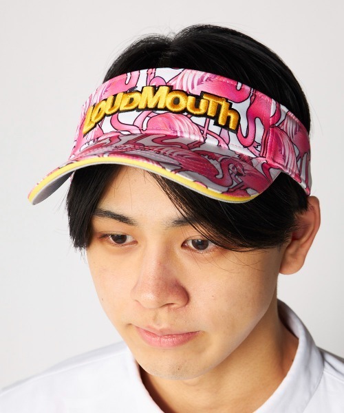 Loudmouth(ラウドマウス)の「LOUDMOUTH/ラウドマウス ゴルフウェア 総柄 ロゴ 刺繍 軽量 サンバイザー(サンバイザー・メンズ・その他3/その他2/その他1/その他4/その他・FREE)」の5枚目の写真