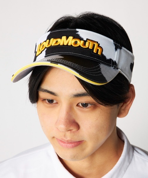 Loudmouth(ラウドマウス)の「LOUDMOUTH/ラウドマウス ゴルフウェア 総柄 ロゴ 刺繍 軽量 サンバイザー(サンバイザー・メンズ・その他3/その他2/その他1/その他4/その他・FREE)」の1枚目の写真