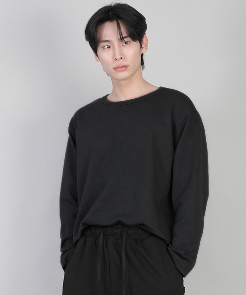 SAINTCREW(セントクルー)の「無地Rネック長袖TシャツRRL-875ブラック(Tシャツ/カットソー・メンズ・その他・LARGE/MEDIUM/XX-LARGE/X-LARGE/SMALL/XXX-LARGE/XXXX-LARGE)」の4枚目の写真